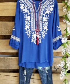 Andree By Unit AHB EXCLUSIVE - Couldn't Love You More Top - Denim Blue