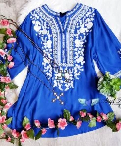 Andree By Unit AHB EXCLUSIVE - Couldn't Love You More Top - Denim Blue