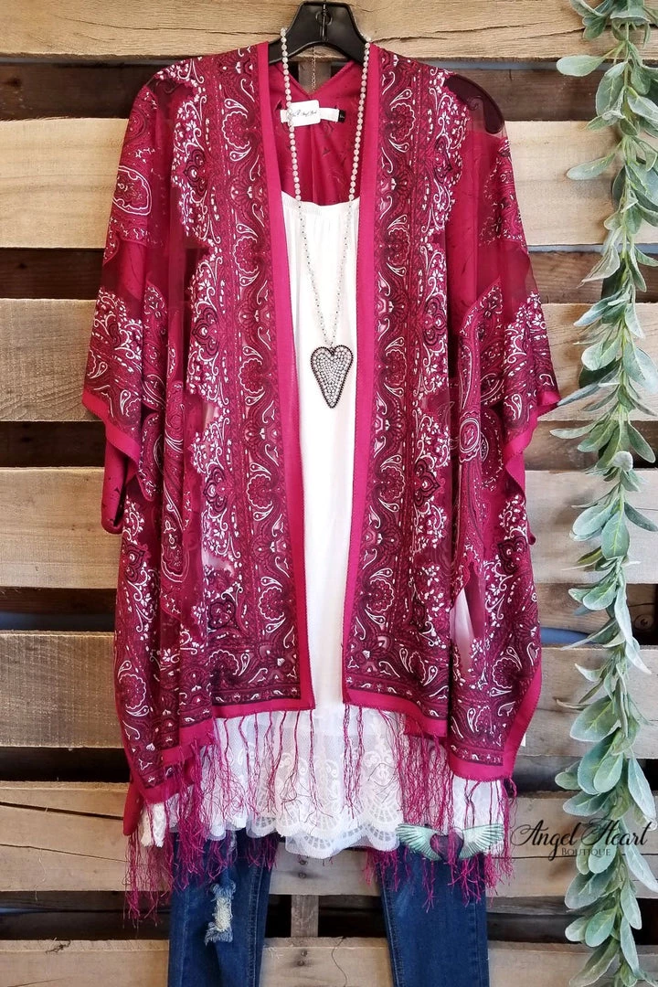 Origami AHB EXCLUSIVE: Finding My Balance Kimono - Cranberry 5 Origami AHB EXCLUSIVE: Finding My Balance Kimono - Cranberry