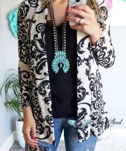 Angel Heart Sales 19 2N1 Apparel Damask Fairytale Cardigan - Cream - SALE Regular Size Sale