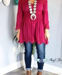 Angel Heart Boutique What's New AHB EXCLUSIVE - The Most Beautiful Top - Crimson