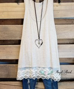 Emerald Extender: Slip On Tank/Tunic - Oatmeal