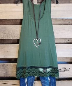 Emerald Extender: Slip On Tank/Tunic - Olive What's New