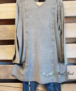 Asha AHB EXCLUSIVE: Free Spirit Top - Grey