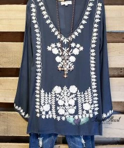 Asha AHB EXCLUSIVE: Talk It Up Top - Grey - SALE