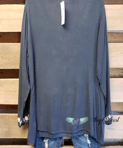 Asha AHB EXCLUSIVE: Talk It Up Top - Grey - SALE