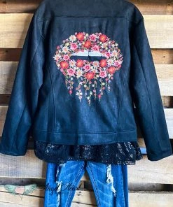 Andree Cool & Chic Embroidered Jacket - Black - SALE