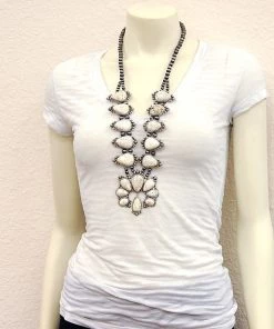 Isac AUTHENTIC TURQUOISE STONE - LUPITA White Necklace What's New