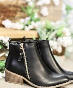 LA SHOE KING My Go To Booties - Black - SALE