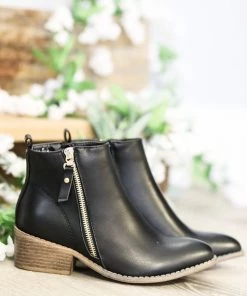 LA SHOE KING My Go To Booties - Black - SALE