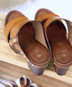 Lets See Style Way To Your Heart Shoes - Tan - SALE (SIZE 6 &6.5)