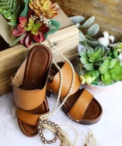 Lets See Style Way To Your Heart Shoes - Tan - SALE (SIZE 6 &6.5)