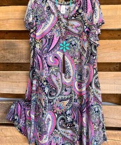 Sassy Look What's New Accompanied By Laughter Dress - Navy/Multi