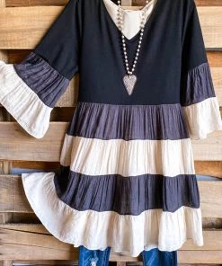 Sassybling What's New AHB EXCLUSIVE: Romantic Lines Dress - Black