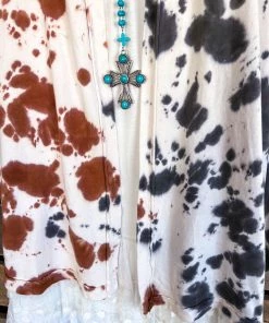 Sassy Look All Out Of Love Cardigan - Grey/Rust - 100% COTTON