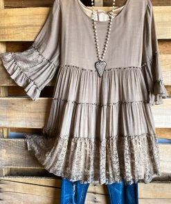Sassybling What's New AHB EXCLUSIVE: Like A Dream To Me Tunic - Mocha