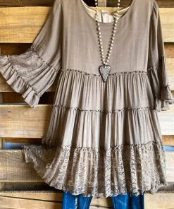 Sassybling What's New AHB EXCLUSIVE: Like A Dream To Me Tunic - Mocha