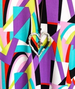 Sassy Look Reliably True Dress - Purple/Mint