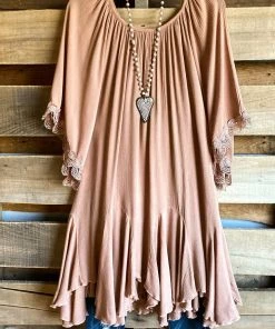Sassybling AHB EXCLUSIVE: Elegant Vibes Tunic - Sand