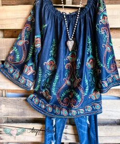 A&A AHB EXCLUSIVE: Freedom Flare Tunic - Denim - SALE