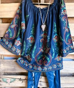 A&A AHB EXCLUSIVE: Freedom Flare Tunic - Denim - SALE