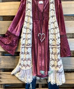 Sassybling AHB EXCLUSIVE: Rusticana Cotton Crochet Vest - Beige What's New