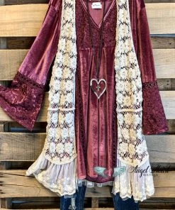 Sassybling AHB EXCLUSIVE: Rusticana Cotton Crochet Vest - Beige What's New