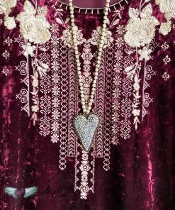 Andree Velvet Vibes Top - Wine - SALE