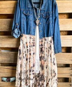 Origami What's New AHB EXCLUSIVE: Wild Beginnings Duster- Denim/Leopard