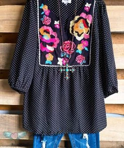 Andree AHB EXCLUSIVE: Darling Dots Top - Black What's New