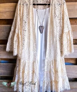 Sassybling AHB EXCLUSIVE: Lace In Your Arms Cardigan - Beige What's New