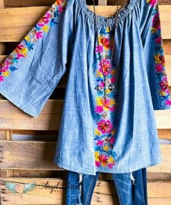 A&A AHB EXCLUSIVE: Believe The Hope Tunic - Blue - 100% COTTON What's New