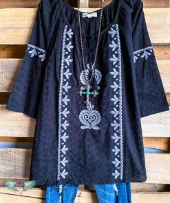 A&A AHB EXCLUSIVE: Loving You Forever Tunic - Black - SALE