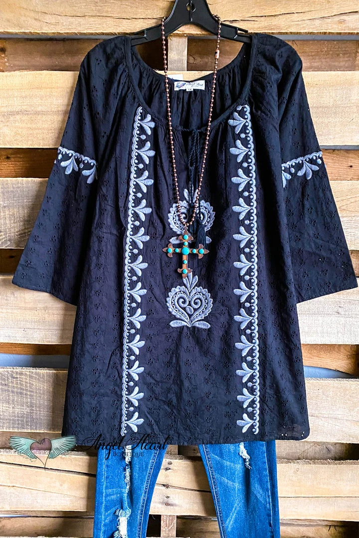 A&A AHB EXCLUSIVE: Loving You Forever Tunic - Black - SALE 4 A&A AHB EXCLUSIVE: Loving You Forever Tunic - Black - SALE