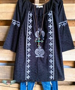 A&A AHB EXCLUSIVE: Loving You Forever Tunic - Black - SALE