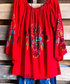 A&A AHB EXCLUSIVE: Loving You Today Tunic - Red - SALE