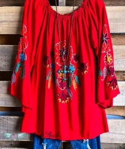 A&A AHB EXCLUSIVE: Loving You Today Tunic - Red - SALE