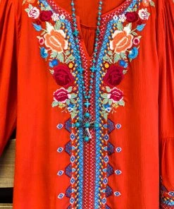 Andree By Unit AHB EXCLUSIVE: Give Me A Little Time Top - Red