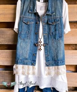 Sassybling AHB EXCLUSIVE: Not So Unusual Vest - Denim - 100% COTTON What's New
