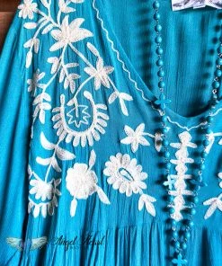 A&A AHB EXCLUSIVE: Sparkling Smiles Tunic - Aqua