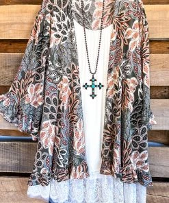 Sassy Look What's New In Your Eyes Cardigan - Dusty Green