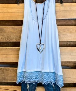 Emerald Extender: Slip On Tank/Tunic - Ice Blue What's New