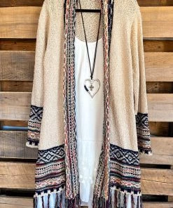 Adora Tribal Chase Cardigan - Ivory