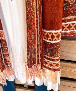 Adora Tribal Chase Cardigan - Rust