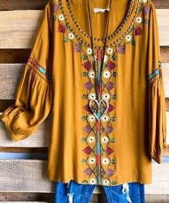 A&A AHB EXCLUSIVE: As Beautiful As It Gets Top - Mustard - SALE