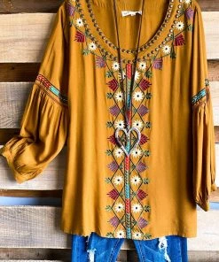 Angel Heart Sales 5 A&A AHB EXCLUSIVE: As Beautiful As It Gets Top - Mustard - SALE