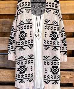 Andree What's New Take It As Truth Cardigan - Cream Black