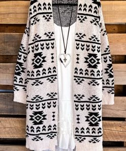Andree What's New Take It As Truth Cardigan - Cream Black
