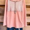 Andree What's New Dashing On Repeat Pullover - Blush