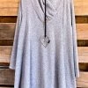 Heimish I'm Still Standing Sweater Tunic - Heather Gray